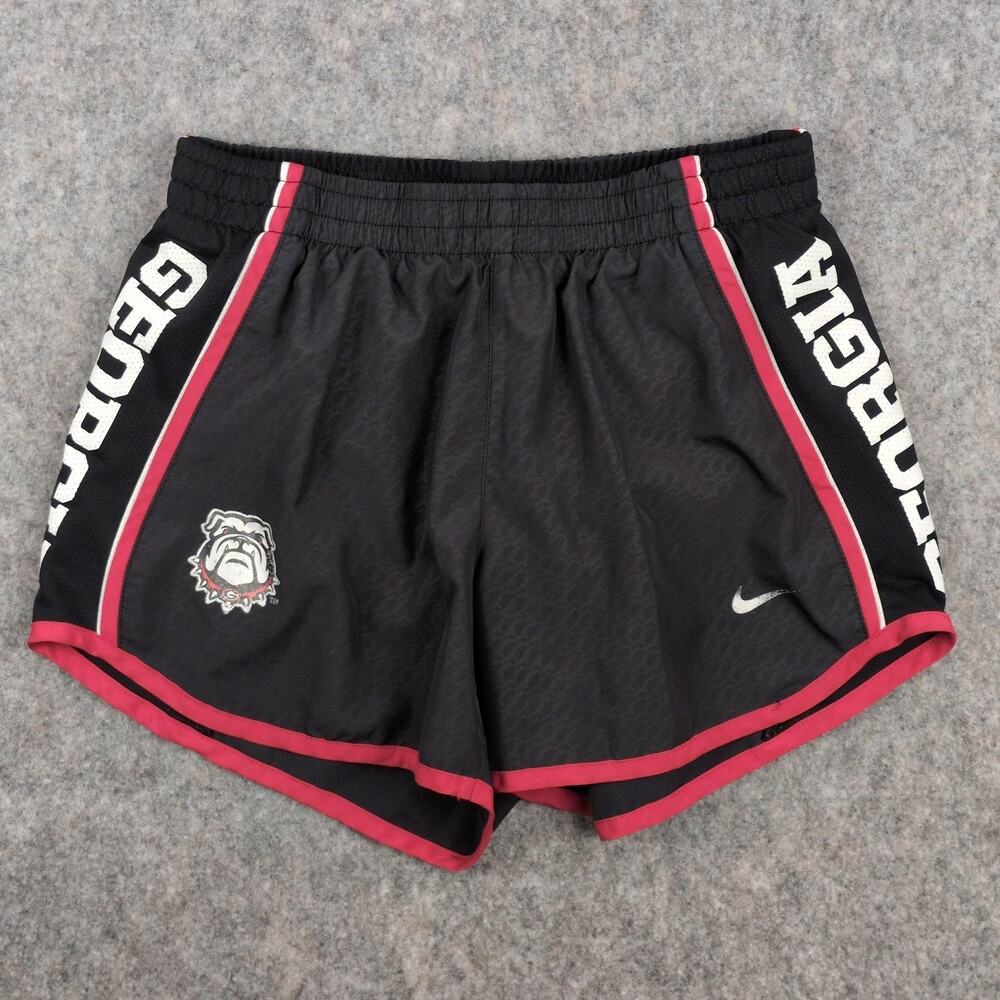 Georgia Bulldogs Shorts Womens XS Black NCAA Track & Field Nike Dri-FIT